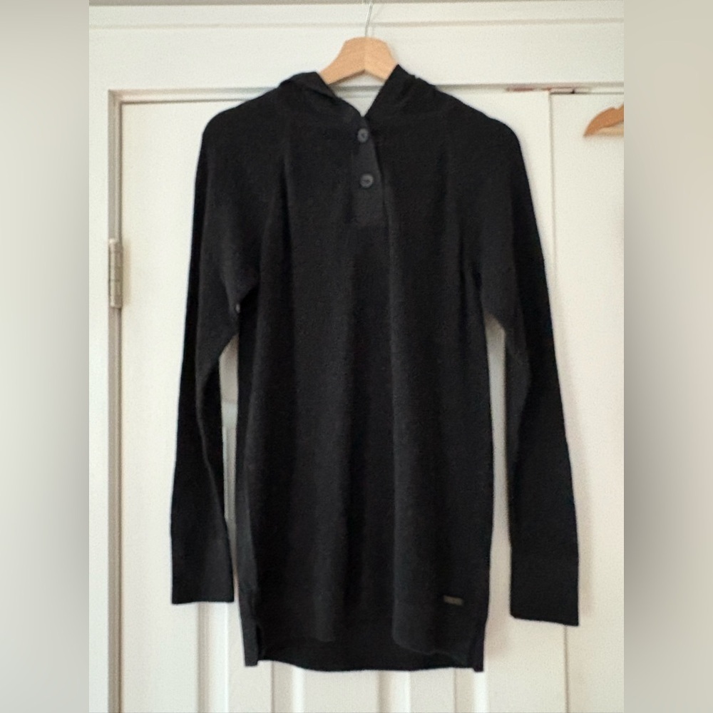 Prana Milani Tunic XS Dark Grey Waffle Sweater Knit New With Tags